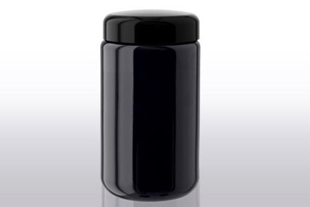 84mm x 44mm Preroll Jar with Black Cap